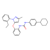 1-(4-cyclohexylphenyl)-3-[2-[2-(2-ethylphenyl)-5-methylpyrazol-3-yl]oxyphenyl]urea，Moligand™，阿拉丁