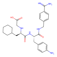 2-[[(2R)-1-[[(2S)-3-(4-aminophenyl)-1-[(4-carbamimidoylphenyl)methylamino]-1-oxopropan-2-yl]amino]-3-cyclohexyl-1-oxopropan-2-yl]amino]acetic acid，Moligand™，阿拉丁