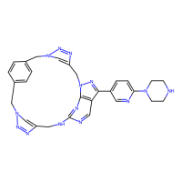 23-(6-piperazin-1-ylpyridin-3-yl)-1,4,5,6,13,14,15,18,20,24,26-undecazahexacyclo[17.5.2.28,11.13,6.113,16.022,25]triaconta-3(30),4,8(29),9,11(28),14,16(27),19,21,23,25-undecaene，Moligand™，阿拉丁