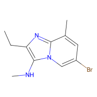 6-bromo-2-ethyl-N,8-dimethylimidazo[1,2-a]pyridin-3-amine，1628264-07-2，97%，阿拉丁