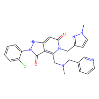 2-(2-chlorophenyl)-5-[(1-methylpyrazol-3-yl)methyl]-4-[[methyl(pyridin-3-ylmethyl)amino]methyl]-1H-pyrazolo[4,3-c]pyridine-3,6-dione，Moligand™，阿拉丁