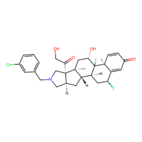 (1S,2S,4R,8S,9S,11S,12R,13S,19S)-6-[(3-chlorophenyl)methyl]-12,19-difluoro-11-hydroxy-8-(2-hydroxyacetyl)-9,13-dimethyl-6-azapentacyclo[10.8.0.02,9.04,8.013,18]icosa-14,17-dien-16-one，Moligand™，阿拉丁