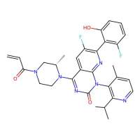 (1S)-6-fluoro-7-(2-fluoro-6-hydroxyphenyl)-1-[4-methyl-2-(1-methylethyl)-3-pyridinyl]-4-[(2S)-2-methyl-4-(1-oxo-2-propen-1-yl)-1-piperazinyl]-Pyrido[2,3-d]pyrimidin-2(1H)-one，2296729-66-1，阿拉丁