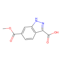 6-methoxycarbonyl-1H-indazole-3-carboxylic acid，885522-60-1，97%，阿拉丁