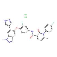 Merestinib dihydrochloride，1206801-37-7，≥99%，阿拉丁