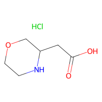 2-(吗啉-3-基)乙酸盐酸盐，86967-55-7，≥98%，阿拉丁