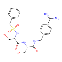 (2R)-N-[(2S)-1-[(4-carbamimidoylphenyl)methylamino]-3-hydroxy-1-oxopropan-2-yl]-3-hydroxy-2-(phenylmethylsulfonylamino)propanamide，Moligand™，阿拉丁