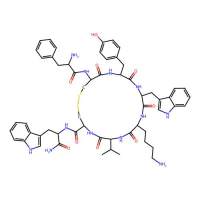 H-D-Phe-Cys(1)-D-Tyr-Trp-Lys-Val-Cys(1)-Trp-NH2,阿拉丁