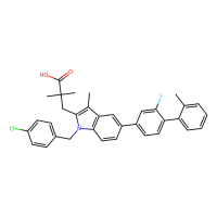 3-[1-[(4-chlorophenyl)methyl]-5-[3-fluoro-4-(2-methylphenyl)phenyl]-3-methylindol-2-yl]-2,2-dimethylpropanoic acid，Moligand™，阿拉丁