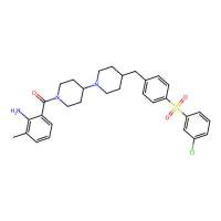 (2-Amino-3-methylphenyl)(4-((4-((3-chlorophenyl)sulfonyl)phenyl)methyl)(1,4'-bipiperidin)-1'-yl)methanone，331765-50-5，阿拉丁