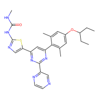 1-[5-[6-(2,6-dimethyl-4-pentan-3-yloxyphenyl)-2-pyrazin-2-ylpyrimidin-4-yl]-1,3-thiazol-2-yl]-3-methylurea，Moligand™，阿拉丁