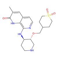 8-[[(3R,4R)-3-[(1,1-dioxothian-4-yl)methoxy]piperidin-4-yl]amino]-3-methyl-1H-1,7-naphthyridin-2-one，Moligand™，阿拉丁
