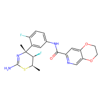 N-(3-((4R,5R,6R)-2-Amino-5-fluoro-4,6-dimethyl-5,6-dihydro-4H-1,3-thiazin-4-yl)-4-fluorophenyl)-2,3-dihydro-[1,4]dioxino[2,3-c]pyridine-7-carboxamide，Moligand™，阿拉丁
