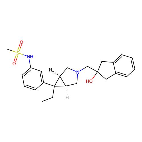 Methanesulfonamide, N-(3-(3-((2,3-dihydro-2-hydroxy-1H-inden-2-yl)methyl)-6-ethyl-3-azabicyclo(3.1.0)hex-6-yl)phenyl)-，519052-02-9，阿拉丁产品图