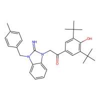 1-(3,5-Di-tert-butyl-4-hydroxyphenyl)-2-(2-imino-3-(4-methylbenzyl)-2,3-dihydro-1H-benzo[d]imidazol-1-yl)ethanone，312617-89-3，阿拉丁