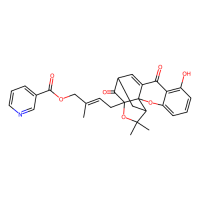 (E)-4-(8-hydroxy-2,2-dimethyl-4,7-dioxo-1,2,5,7-tetrahydro-1,5-methanofuro[2,3-d]xanthen-3a(4H)-yl)-2-methylbut-2-en-1-yl nicotinate，Moligand™，阿拉丁