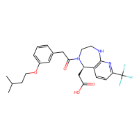 2-[(5R)-4-{2-[3-(3-methylbutoxy)phenyl]acetyl}-8-(trifluoromethyl)-1H,2H,3H,4H,5H-pyrido[2,3-e][1,4]diazepin-5-yl]acetic acid，Moligand™，阿拉丁