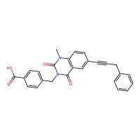 4-{[1-Methyl-2,4-Dioxo-6-(3-Phenylprop-1-Yn-1-Yl)-1,4-Dihydroquinazolin-3(2h)-Yl]methyl}benzoic Acid，451471-51-5，阿拉丁