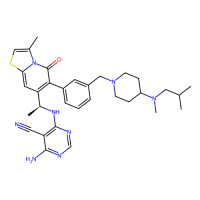 4-amino-6-{[(1S)-1-{3-methyl-6-[3-({4-[methyl(2-methylpropyl)amino]piperidin-1-yl}methyl)phenyl]-5-oxo-5H-[1,3]thiazolo[3,2-a]pyridin-7-yl}ethyl]amino}pyrimidine-5-carbonitrile，Moligand™，阿拉丁