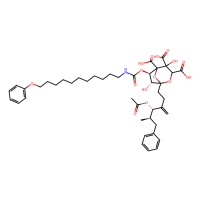 (6R,7R)-1-[(4S,5R)-4-(acetyloxy)-5-benzyl-3-methylidenehexyl]-4,7-dihydroxy-6-{[(11-phenoxyundecyl)carbamoyl]oxy}-2,8-dioxabicyclo[3.2.1]octane-3,4,5-tricarboxylic acid，Moligand™，阿拉丁