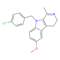 9-[(4-chlorophenyl)methyl]-6-methoxy-1-methyl-3H,4H,9H-pyrido[3,4-b]indole，Moligand™，阿拉丁