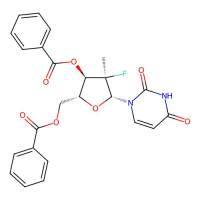 (2R,3R,4R,5R)-2-[(benzoyloxy)methyl]-5-(2,4-dioxo-1,2,3,4-tetrahydropyrimidin-1-yl)-4-fluoro-4-methyloxolan-3-yl benzoate，863329-65-1，阿拉丁