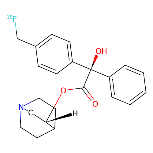 [¹⁸F](R,R)-quinuclidinyl-4-fluoromethyl-benzilate，Moligand™，阿拉丁产品图
