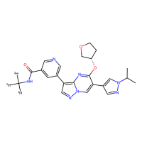 5-[5-[(3S)-oxolan-3-yl]oxy-6-(1-propan-2-ylpyrazol-4-yl)pyrazolo[1,5-a]pyrimidin-3-yl]-N-(trideuteriomethyl)pyridine-3-carboxamide，Moligand™，阿拉丁