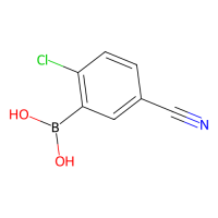 2-氯-5-氰基苯基硼酸（含不等量酸酐），936249-33-1，≥98%，阿拉丁