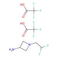 1-(2,2-difluoroethyl)azetidin-3-amine;bis(2,2,2-trifluoroacetic acid)，2102412-76-8，97%，阿拉丁