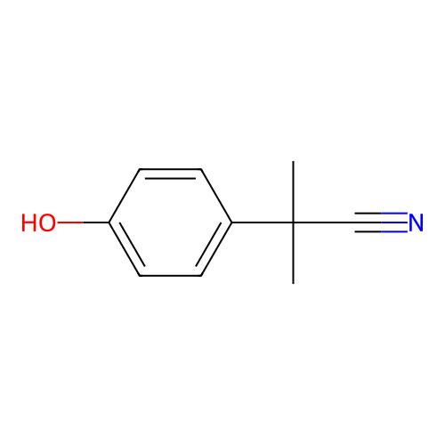 2-(4-hydroxyphenyl)-2-methyl-propanenitrile,55770-61-1,97%,阿拉丁产品图