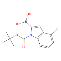 1-BOC-4-氯吲哚-2-硼酸（含不等量酸酐），475102-11-5，≥98%，阿拉丁