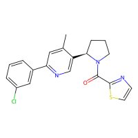 2-(3-chlorophenyl)-4-methyl-5-[(2R)-1-[(1,3-thiazol-2-yl)carbonyl]pyrrolidin-2-yl]pyridine，Moligand™，阿拉丁
