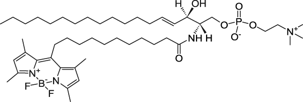 N-[11-(二氟亚甲基二硼化硼)十一烷酰基] -D-赤型-鞘氨醇磷酰胆碱，886209-09-2，>99%，阿拉丁产品图