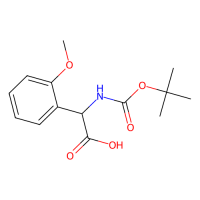 (2R)-2-(tert-butoxycarbonylamino)-2-(2-methoxyphenyl)acetic acid，1217786-73-6，≥97%，阿拉丁