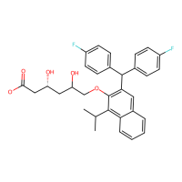(3R)-6-({3-[bis(4-fluorophenyl)methyl]-1-(propan-2-yl)naphthalen-2-yl}oxy)-3,5-dihydroxyhexanoate，Moligand™，阿拉丁