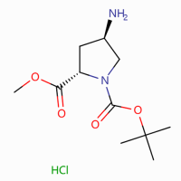 N-Boc-反式-4-氨基-L-脯氨酸甲酯盐酸盐，334999-32-5，≥97%，阿拉丁