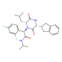 (2R)-2-(2,4-difluorophenyl)-2-[(2R,5R)-5-(2,3-dihydro-1H-inden-2-yl)-2-(2-methylpropyl)-3,6-dioxopiperazin-1-yl]-N-propan-2-ylacetamide，Moligand™，阿拉丁