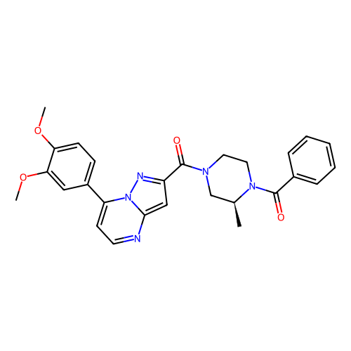 [(2S)-4-[7-(3,4-dimethoxyphenyl)pyrazolo[1,5-a]pyrimidine-2-carbonyl]-2-methylpiperazin-1-yl]-phenylmethanone，Moligand™，阿拉丁产品图