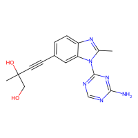 4-[3-(4-amino-1,3,5-triazin-2-yl)-2-methylbenzimidazol-5-yl]-2-methylbut-3-yne-1,2-diol，Moligand™，阿拉丁
