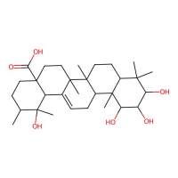 1,2,3,19-Tetrahydroxy-12-ursen-28-oic acid，113558-03-5，≥98%，阿拉丁