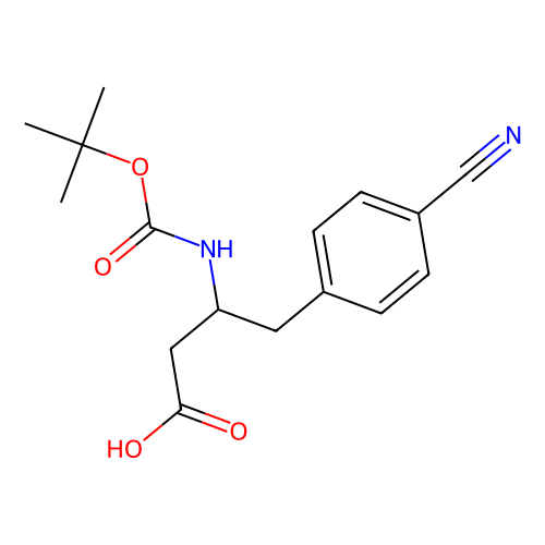 Boc-(R)-3-氨基-4-(4-氰基-苯基)-丁酸,269726-86-5,≥98%,阿拉丁产品图