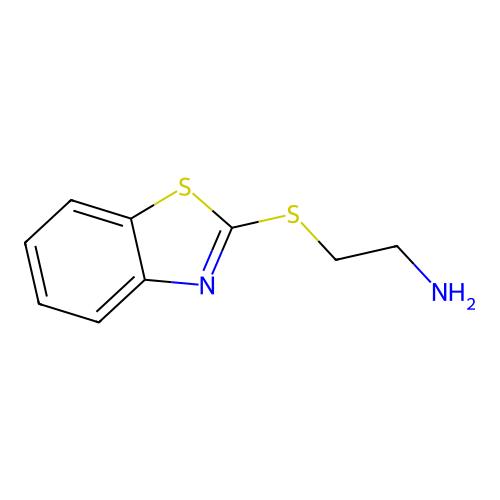2-(Benzo[d]thiazol-2-ylthio)ethanamine，60372-30-7，阿拉丁产品图