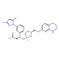 (3S)-3-(3-(3,5-Dimethyl-1H-pyrazol-1-yl)phenyl)-4-((1S,3R)-1-methyl-3-(2-(5,6,7,8-tetrahydro-1,8-naphthyridin-2-yl)ethyl)pyrrolidin-1-ium-1-yl)butanoate,Moligand™,阿拉丁