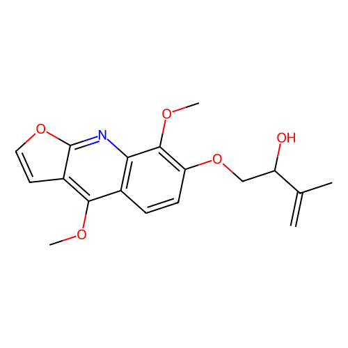 吴茱萸碱，6989-38-4，10mM in DMSO，阿拉丁产品图
