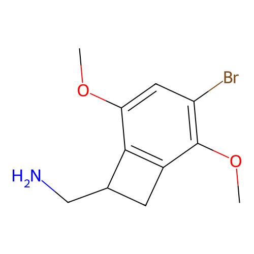 (3-Bromo-2,5-dimethoxy-7-bicyclo[4.2.0]octa-1(6),2,4-trienyl)methanamine，阿拉丁产品图
