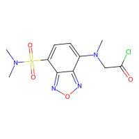 DBD-COCl [=4-(N,N-二甲基氨磺酰)-7-(N-氯甲酰甲基-N-甲氨基)-2,1,3-苯并恶二唑][HPLC标记用]，156153-43-4，≥93%(T)，阿拉丁