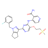 4-[(2-{1-[(2-fluorophenyl)methyl]-1H,4H,5H,6H-cyclopenta[c]pyrazol-3-yl}-5-(2-methanesulfonylethoxy)pyrimidin-4-yl)amino]pyridine-3-carboxamide，Moligand™，阿拉丁