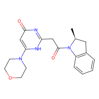 2-[2-[(2S)-2-methyl-2,3-dihydroindol-1-yl]-2-oxoethyl]-6-morpholin-4-yl-1H-pyrimidin-4-one，Moligand™，阿拉丁