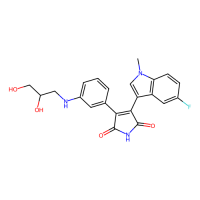 3-[3-(2,3-dihydroxypropylamino)phenyl]-4-(5-fluoro-1-methylindol-3-yl)pyrrole-2,5-dione，Moligand™，阿拉丁